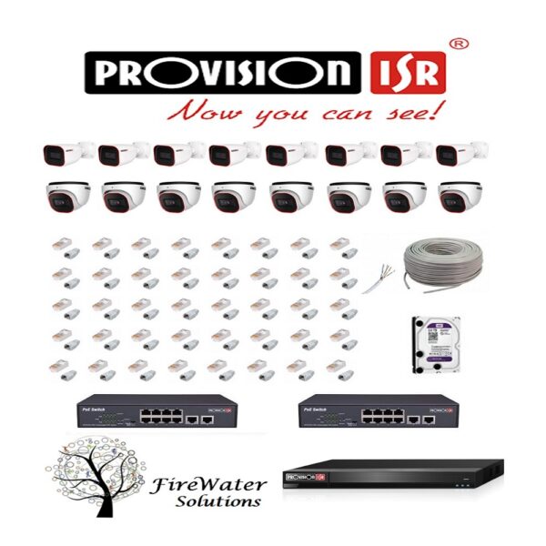 Provision ISR - IP 16 Channel 16 Camera Kit