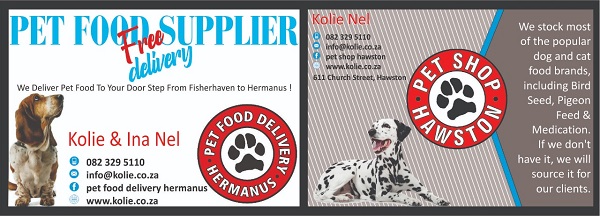 Pet Food Delivery in Hermanus