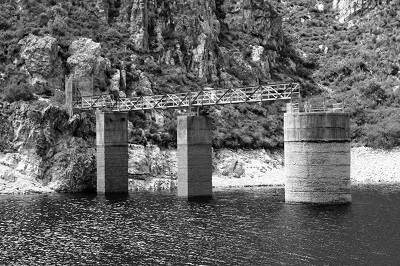 Water Tower Fernkloof Black and White