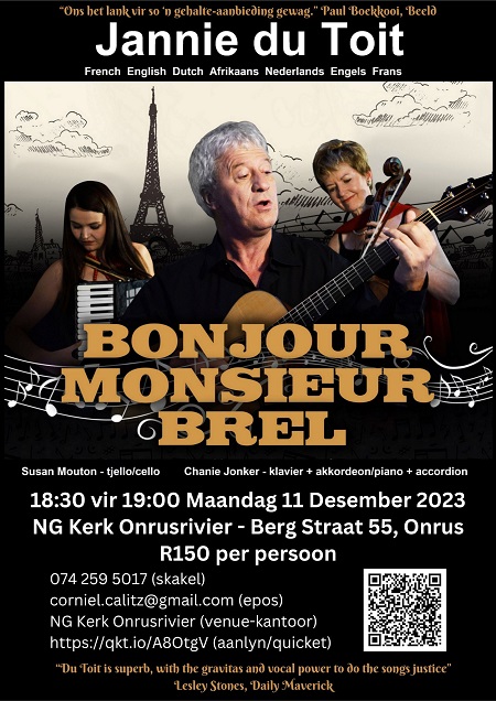 Bonjour Monsieur Brel: A Multilingual Musical Journey in Hermanus