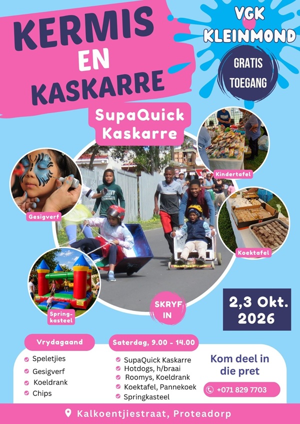 Kleinmond VGK Bazaar Returns 2nd and 3rd October 2026